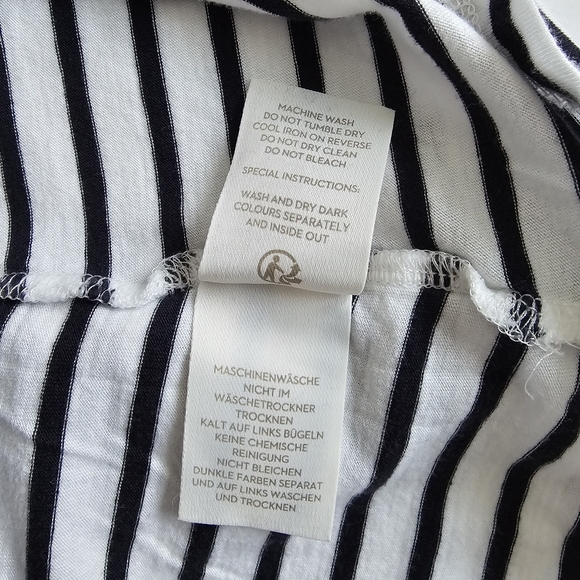 Boden Breton Striped Long Sleeve Tee | Parisian Spring Classic Nautical Size M - Picture 10 of 13